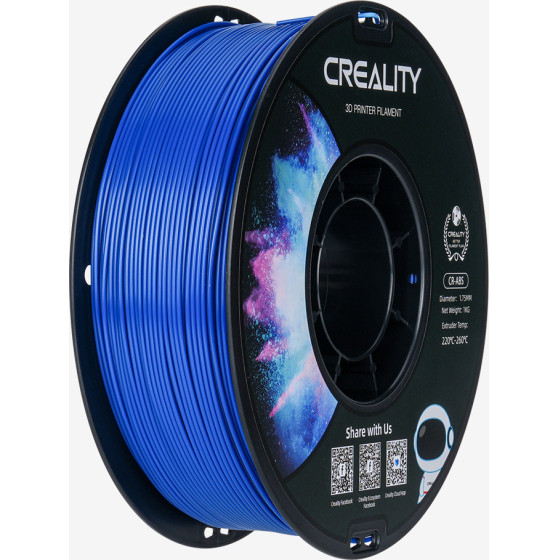 Creality CR-ABS Blue 3D Printer Filament, Large Object Stability, Tensile Str. 43MPA, 1 kg Spool1.75 - (3301020036)