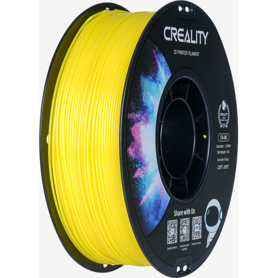 Creality CR-ABS Yellow 3D Printer Filament, Large Object Stability, Tensile Str. 43MPA, 1 kg Spool1. - (3301020033)