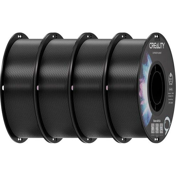 Creality CR-PETG Value Pack 4kg - 4x Black 3D Printer Filament - (3301030087)