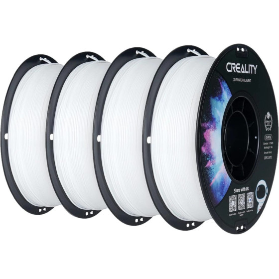 Creality CR-PETG Value Pack 4kg - 4x White 3D Printer Filament - (3301030085)