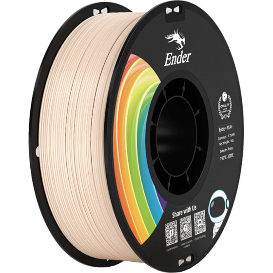 Creality EN-PLA+ Beige Ender 3D Printer Filament Strength 34MPA Bend 77MPa 1 kg Spool1.75 - (3301010312)