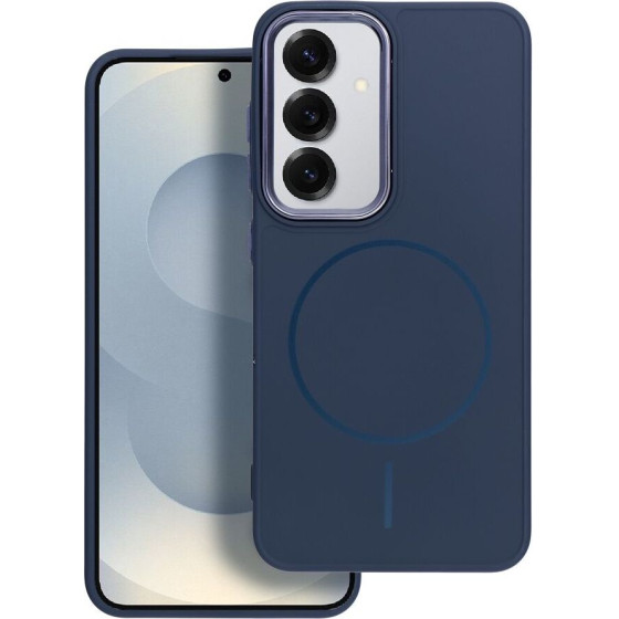 Frame Mag Cover Case Compatible With Magsafe For Samsung A27 Navy Blue OEM