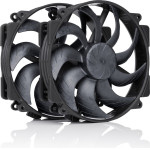 Noctua NF-A14x25r G2 Pwm Sx2-Pp chromax.Black - Dual Fan set, Black - (NF-A14x25r G2 Pwm Sx2-Pp chroma)