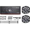 Noctua NF-A14x25r G2 Pwm Sx2-Pp chromax.Black - Dual Fan set, Black - (NF-A14x25r G2 Pwm Sx2-Pp chroma)