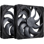 Noctua 140mm NF-A14x25 G2 Pwm Sx2 Pp chromax.Black Edition - Dual Fan Set - (NF-A14x25 G2 Pwm Sx2-Pp chromax)