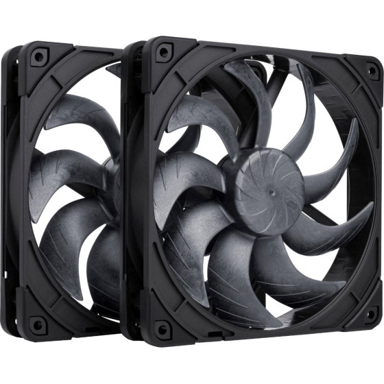 Noctua 140mm NF-A14x25 G2 Pwm Sx2 Pp chromax.Black Edition - Dual Fan Set - (NF-A14x25 G2 Pwm Sx2-Pp chromax)
