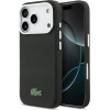 LACOSTE Iconic Petit Pique Metal Logo Magsafe Case For Iphone 17 Pro Black - (LCFCMP17LPLAK)