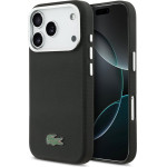 LACOSTE Iconic Petit Pique Metal Logo Magsafe Case For Iphone 17 Pro Black - (LCFCMP17LPLAK)