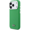 LACOSTE Iconic Petit Pique Metal Logo Magsafe Case For Iphone 17 Pro Green - (LCFCMP17LPLAN)