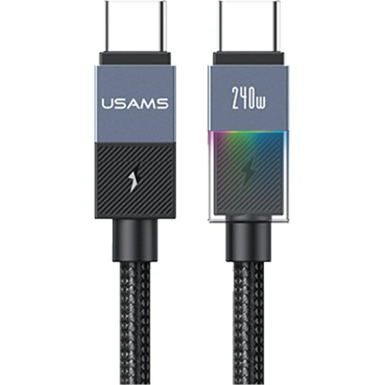 Usams Cable SJ777 Pd 240W USB-C/USB-C 1.2m Tarnish - (SJ775USB01)