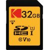 Kodak Sdhc Memory Card Premium Performance, 32Gb, Class 10 / UHS-1 U1 - (EKMSD32GHC10K)
