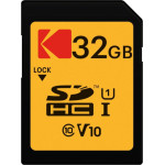 Kodak Sdhc Memory Card Premium Performance, 32Gb, Class 10 / UHS-1 U1 - (EKMSD32GHC10K)