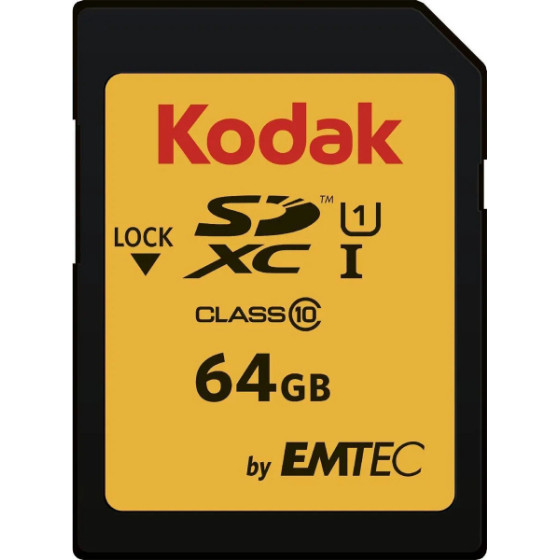 Kodak Sdxc Memory Card Ultra Performance, 64Gb, Class 10 / UHS-1 U3 - (EKMSD64GXC10HPRK)