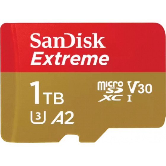 Sandisk Microsdxc Memory Card Extreme, 1TB, Class 10 / UHS-1 U3 - (SDSQXAV-1T00-GN6MN)