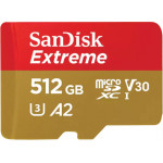 Sandisk Microsdxc Memory Card Extreme, 512Gb, Class 10 / UHS-1 U3 - (SDSQXAV-512G-GN6MN)