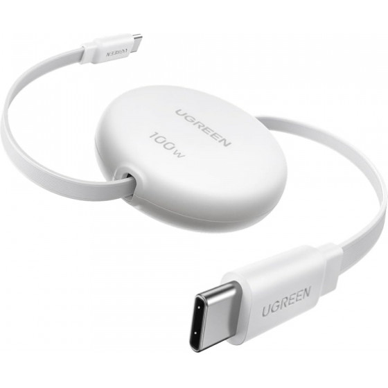 Ugreen USB-C To USB-C Cable L531, 100W, 5A, 1m, White