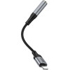 Hoco Adapter Aux Lighnting To Jack 3,5 Mm 0,12 m LS36A Metal gray