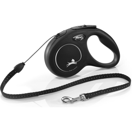 flexi New CLASSIC 5 m Black Dog Retractable lead