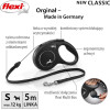 flexi New CLASSIC 5 m Black Dog Retractable lead