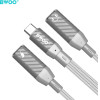 BWOO 2 in 1 Adapter 2 Type C ports to 3.5MM Jack BZ68