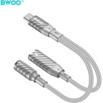 BWOO 2 in 1 Adapter Lightning / Type C to 3.5MM Jack BZ67