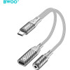 BWOO 2 in 1 Adapter Lightning / Type C to 3.5MM Jack BZ67