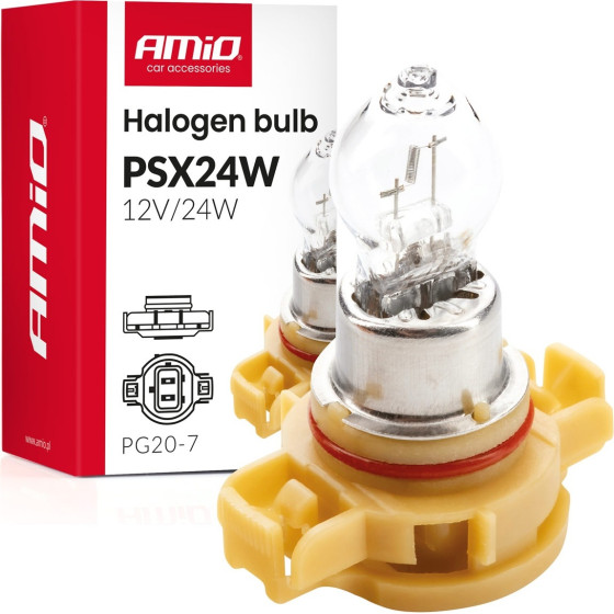 Amio - ����� �������� PSX24W 12V 24W ���� PG20-7 ��� ���� ������ (DRL) & ��������� ������� - 1 ���.(04411/AM) - (04411/)