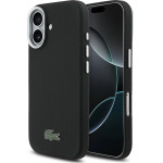 Lacoste Iconic Petit Pique Metal Logo MagSafe Case for iPhone 17 Black - (LCFCMP17SPLAK)
