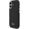 Lacoste Iconic Petit Pique Metal Logo MagSafe Case for iPhone 17 Black - (LCFCMP17SPLAK)