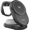 SBS Qi2.2 25W Inductive 3-in-1 Foldable Charging Station with MFI Certificate - Black - (TEWIRFOLD3IN1QI225W)