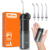 Bitvae - Water Flosser P1 (BVP1) - with Telescopic Water Tank, 4x 360� Rotating Nozzle, for Sensitive Teeth, IPX7 - Black