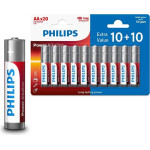 Philips Battery AA LR6 Blister 10+10pcs