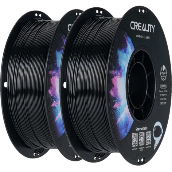 Creality CR-PETG Value Pack 2kg - 2x Black 3D Printer Filament - (3301030081)