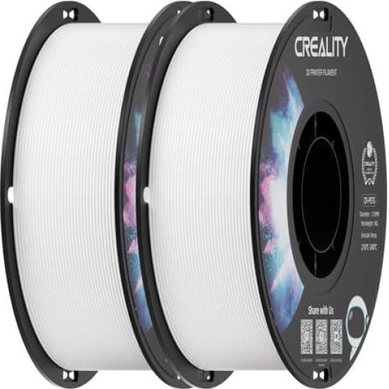 Creality CR-PETG Value Pack 2kg - 2x White 3D Printer Filament - (3301030082)