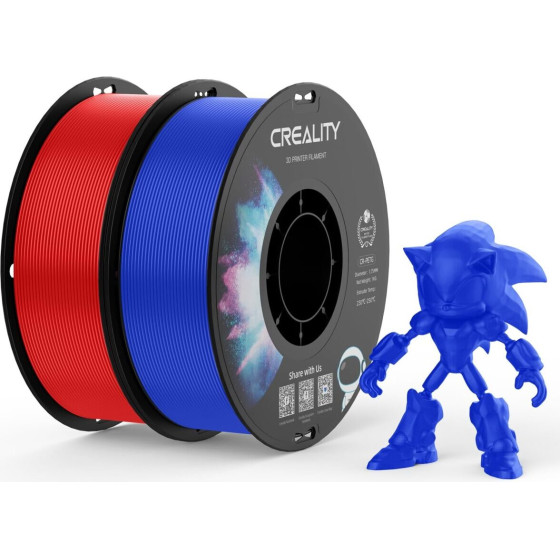 Creality CR-PETG Value Pack 2kg - Red & Blue 3D Printer Filament - (3301030063)