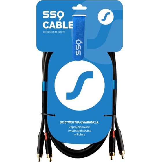 Sound Station Quality (SSQ) Ssq RCARCA2 Cable 2x Rca - 2x Rca 2 m Black - (SS-1432)