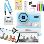 Xblitz Instant Camera With Thermal Printer For Children - (Flash BLUE)