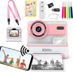 Xblitz Instant Camera With Thermal Printer For Children - (Flash PINK)