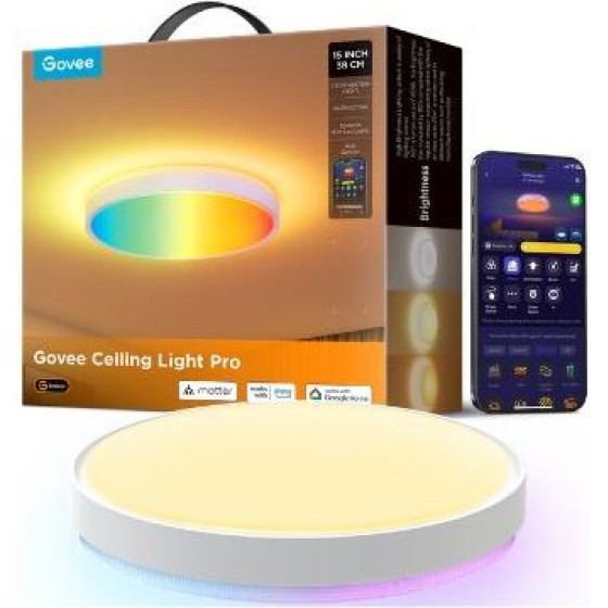 Govee 15INch Rgbicww + Rgbicww Round Smart Ceiling Light - (H60A6)