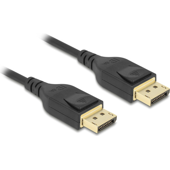 DeLock ������� Displayport certified, 8K/60Hz, 32.4 Gbps, 2m, ����� - (85660)