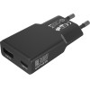 4sMarts Wall Charger Flatplug Duos 30W Gan USB-C/USB-A Black - (541744)