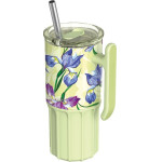 Quokka Umi - Stainless Steel Thermal Mug 720 Ml With Straw And Silicone Coaster (Green Tea) - (40089)