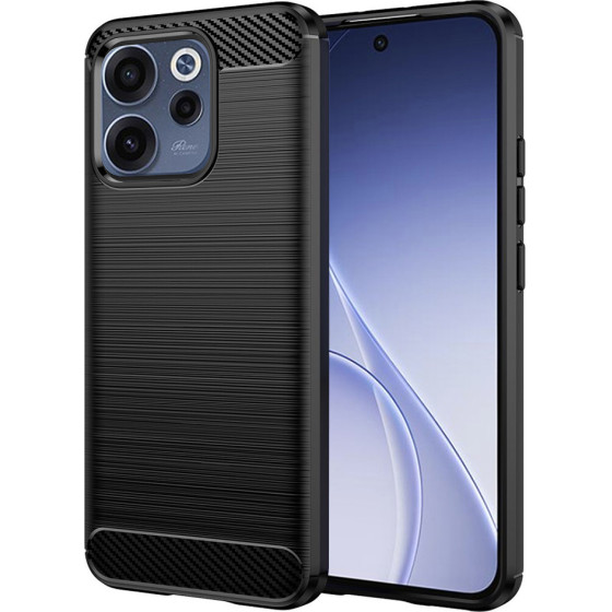 Techsuit - Carbon Silicone - Oppo Reno15 F / Reno15 Fs 5G - Black
