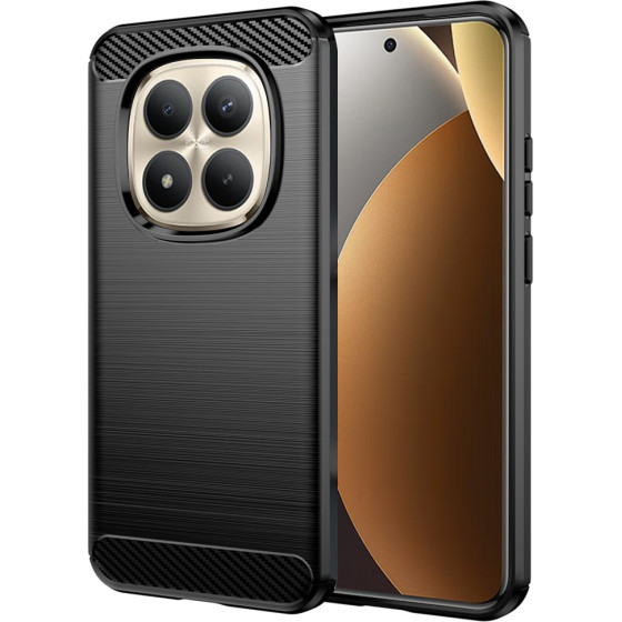 Techsuit - Carbon Silicone - Xiaomi Redmi Note 15 Pro+ 5G / Poco M8 Pro 5G - Black
