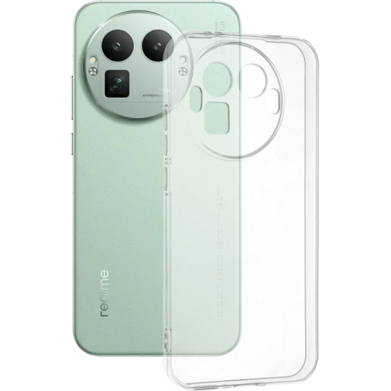 Techsuit - Clear Silicone [Round Camera Cutout] - Realme Gt 8 Pro - Transparent
