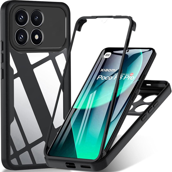 Techsuit - Colorverse 360 Series + Screen Protector - Xiaomi Poco F8 Pro - Black