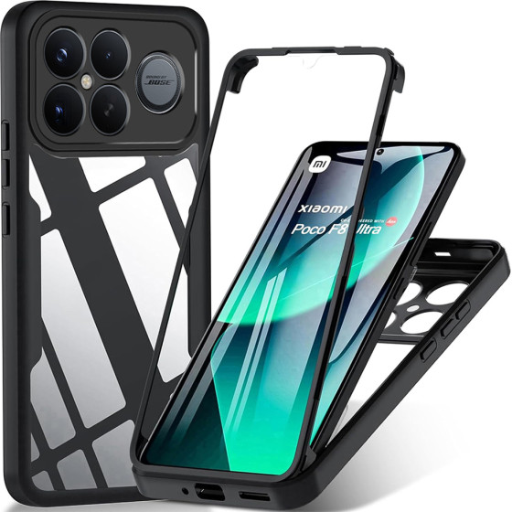 Techsuit - Colorverse 360 Series + Screen Protector - Xiaomi Poco F8 Ultra - Black