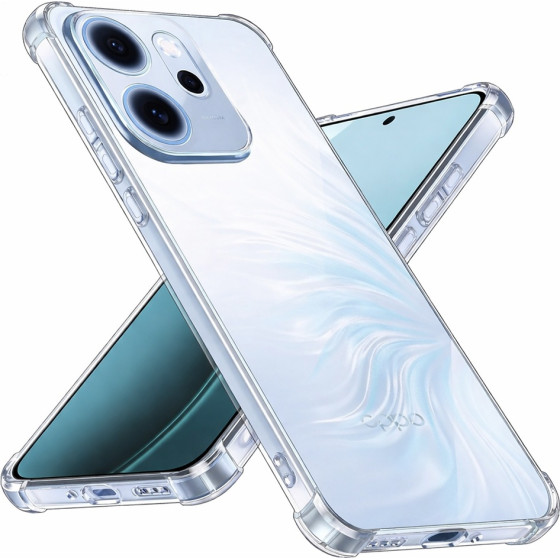 Techsuit - Shockproof Clear Silicone - Oppo Reno15 F / Reno15 Fs 5G - Clear