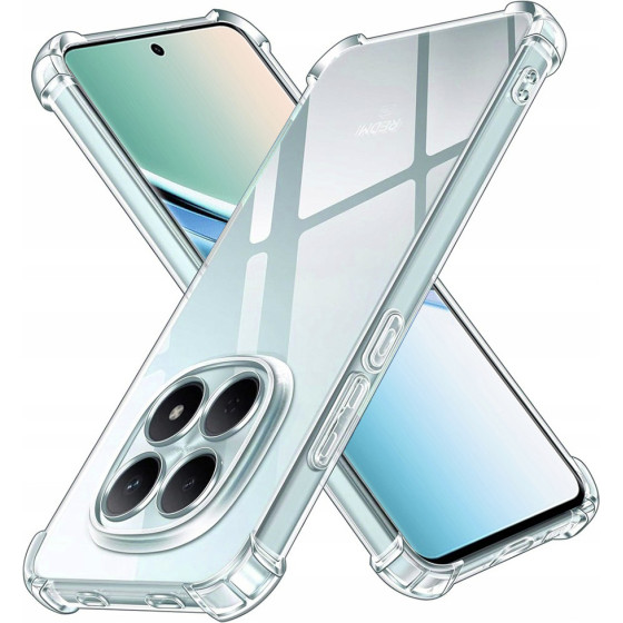 Techsuit - Shockproof Clear Silicone - Xiaomi Redmi Note 15 5G / Note 15 4G / Poco M8 5G - Clear