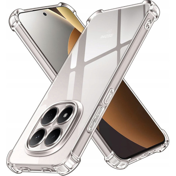 Techsuit - Shockproof Clear Silicone - Xiaomi Redmi Note 15 Pro 5G - Clear